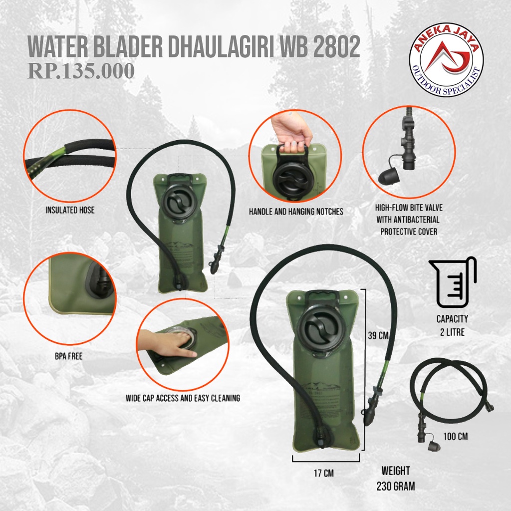WATER BLADDER DHAULAGIRI WB 2802 2 LITER