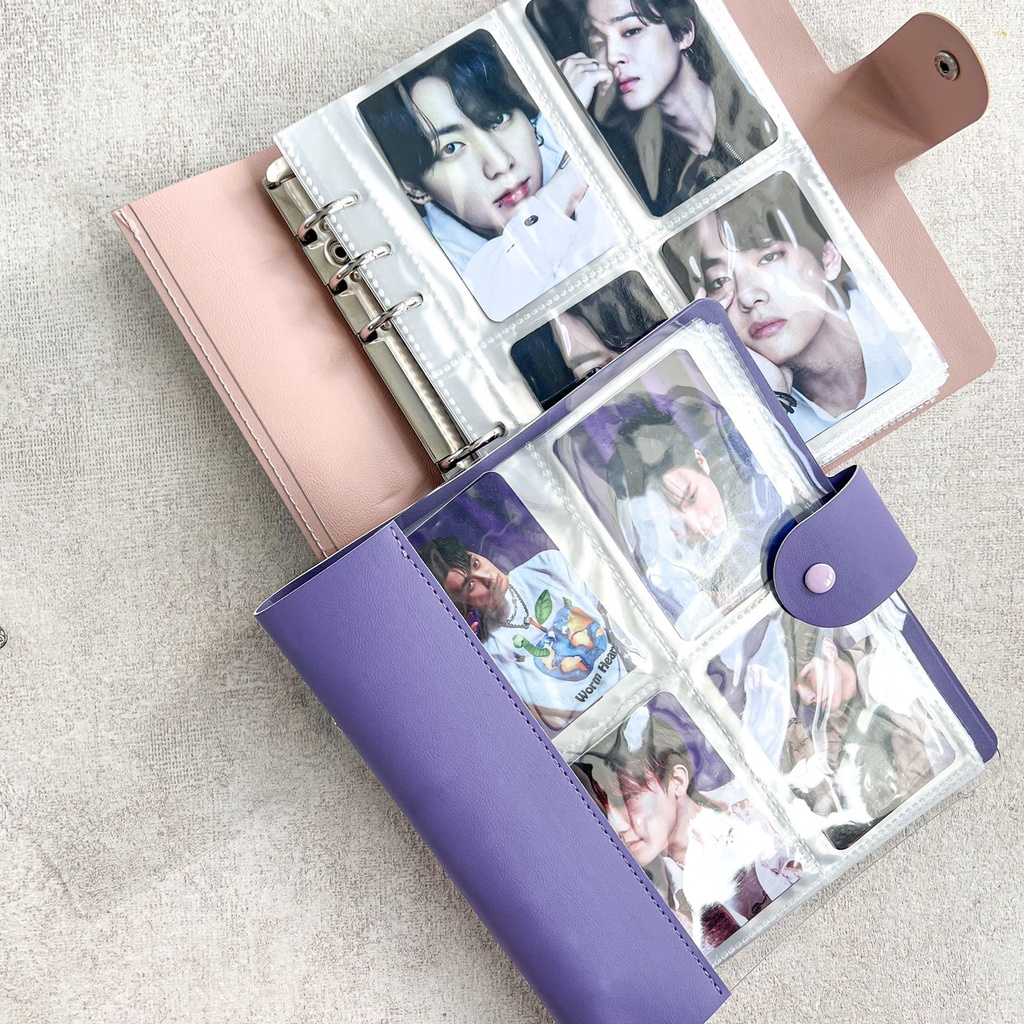 [A6 Wide]  Half Window Binder Album Penyimpanan Photocard / Sleeve 4P 6 Ring Holes Lubang Estetik Aesthetic binder