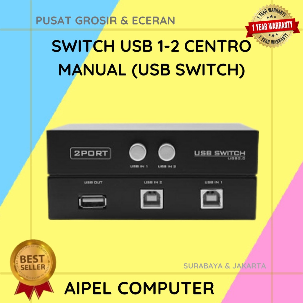 SU2 | SWITCH USB 1-2 CENTRO MANUAL (USB SWITCH)