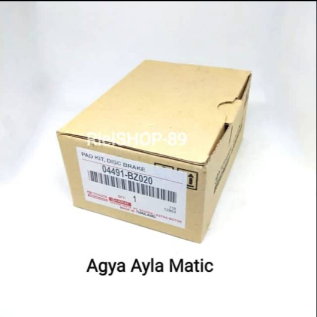 Kampas rem depan Toyota Agya dan Ayla matic