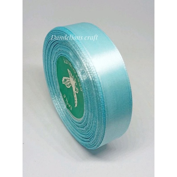 Pita Satin Saten 2,5cm BIRU MUDA per rol