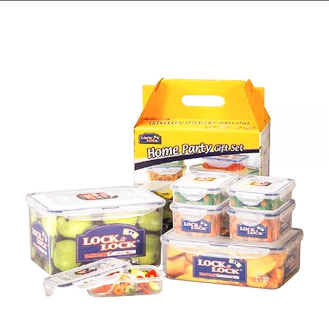 Diskon Lock n lock gift set 7pcs dr harga 600rb jd 450rb