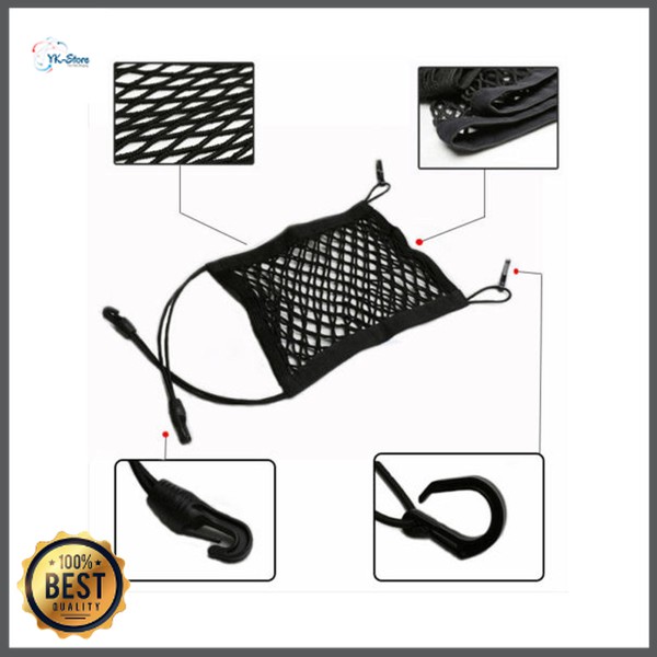 SEAMETAL Jaring Mesh Penyimpanan Barang Mobil Car Net Organizer C38419 YG05 QM4051