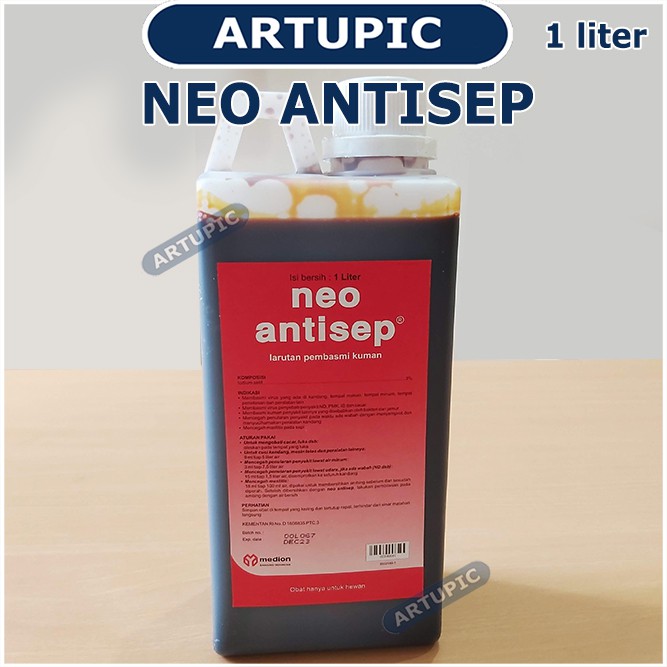 Neo Antisep 1 liter Desinfektan Disinfektan Pembasmi Virus Bakteri Kuman Antiseptik Medion Artupic