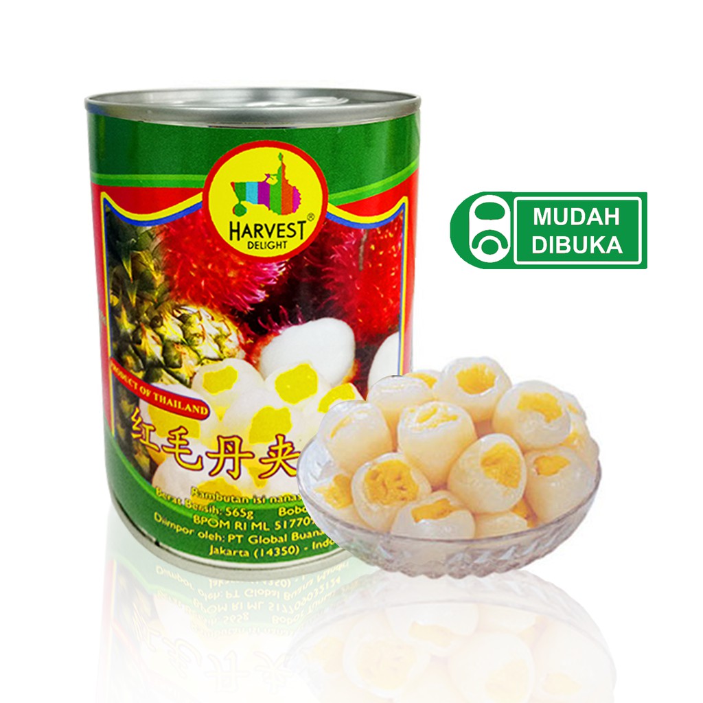

Harvest Delight Full Carton Rambutan isi Nanas 565g - 12Pcs