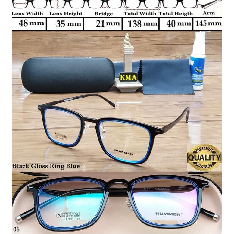 Frame Kacamata Minus Hummer Kacamata Frame Minus Hummer Kotak Elastis
