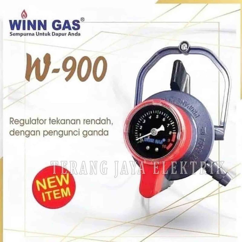 WINN GAS REGULATOR W900M REGULATOR TEKANAN RENDAH PENGUNCI GANDA W-900M REGULATOR PENGUNCI GANDA