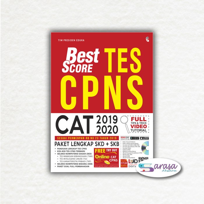 

READY STOCK BUKU TES PSIKOTES CPNS : BEST SCORE TES CPNS CAT 2019-2020 TERLENGKAP KPL317