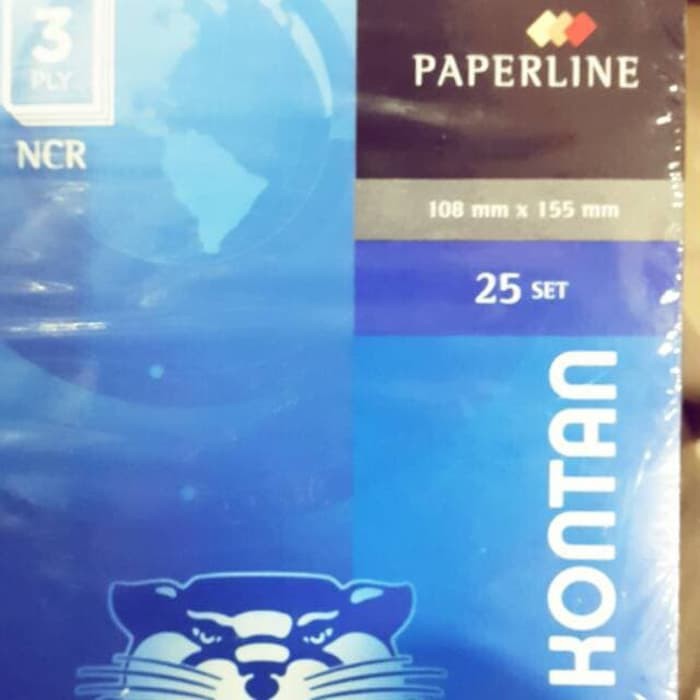

paperline 3 ply biru ukuran 108 mm x 155 mm / Nota Kontan