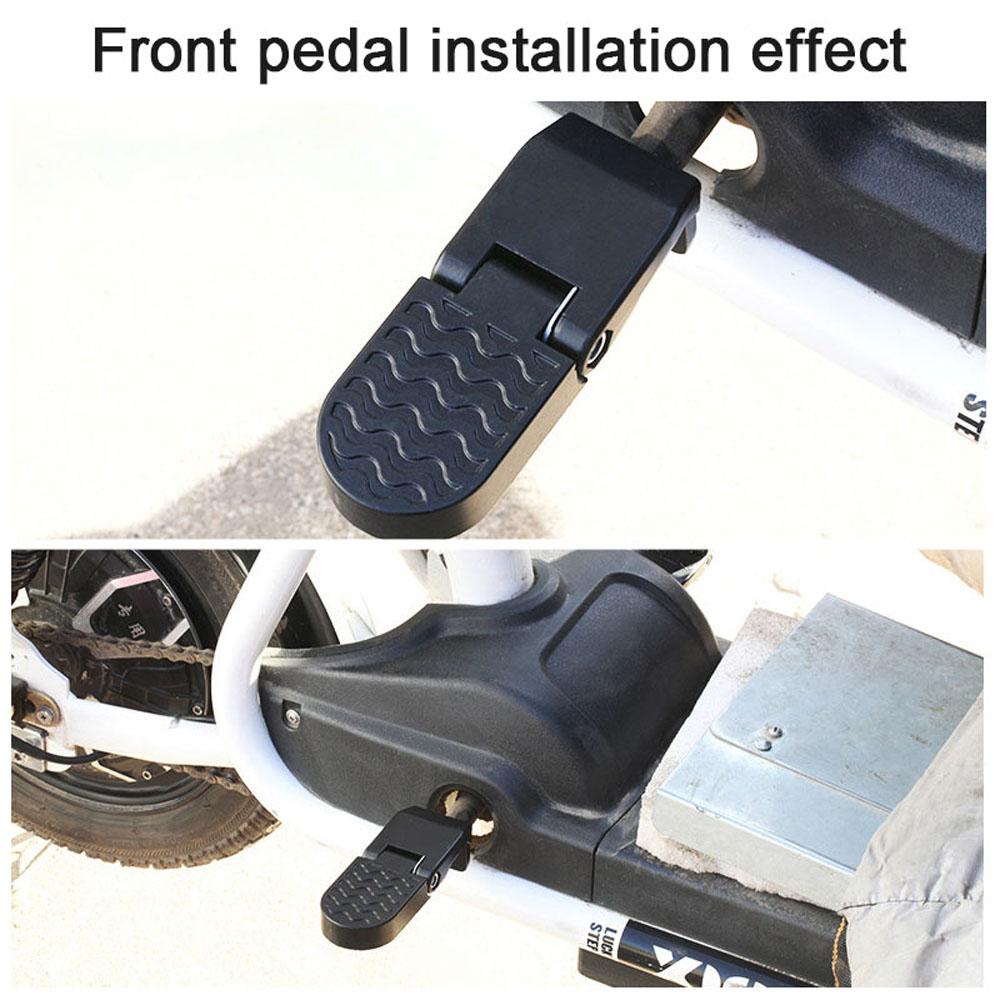 Agustinina Sepeda Backseat Pedal Pasak Kaki 2 Pcs Depan Belakang As Anti-Slip Aluminium Alloy Sepeda Parts