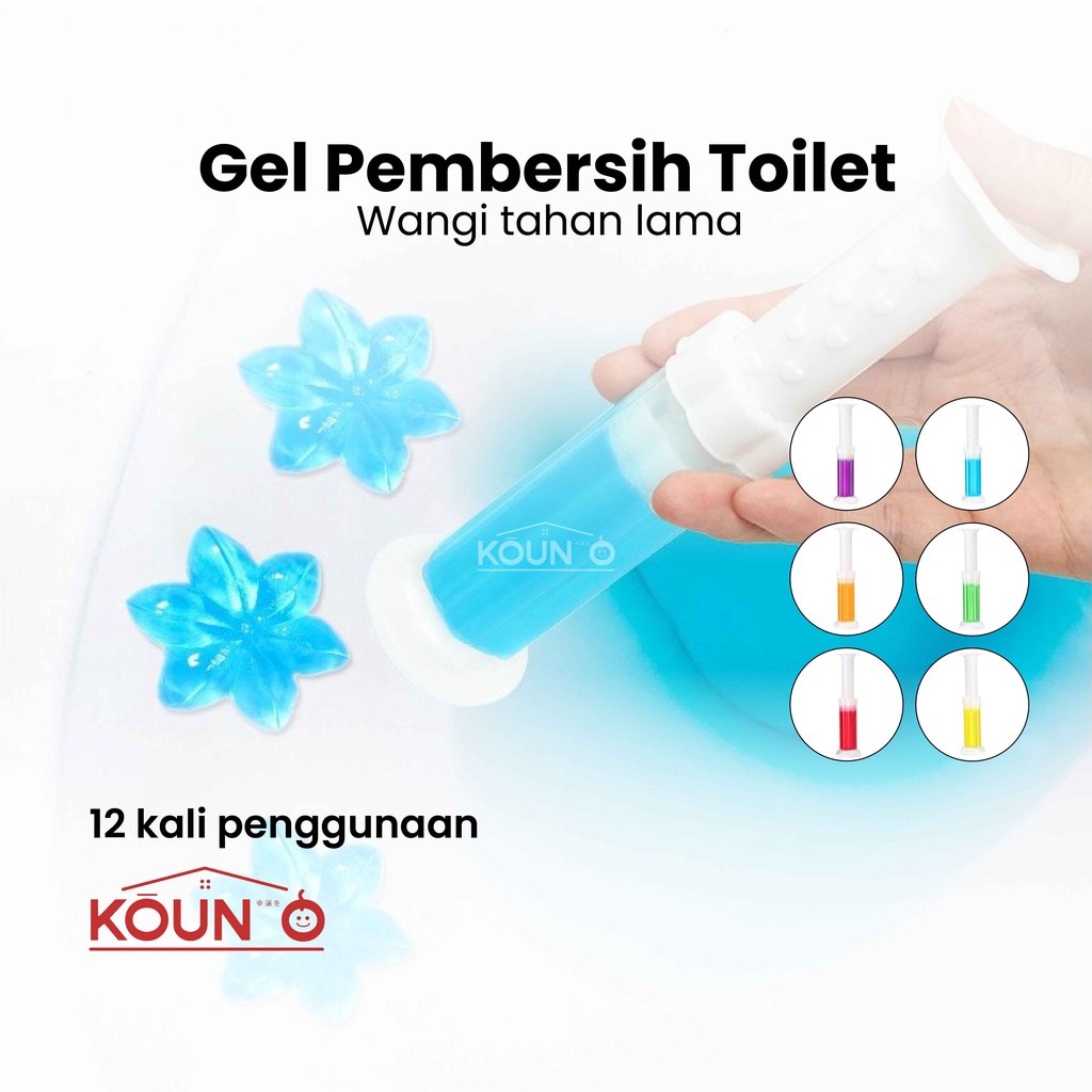 Gel Pengharum Kloset Closet Duduk Jongkok Berdiri Wastafel Gel Pembersih Toilet Kamar Mandi 6 Varian