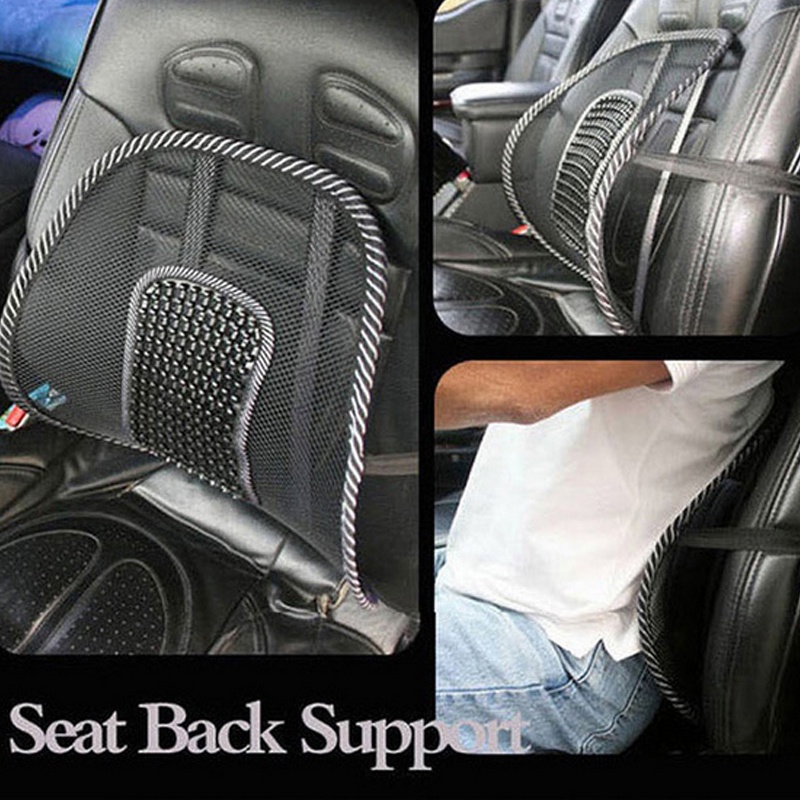 Sandaran Kursi Jog Mobil Super nyaman mencegah pegal saat duduk lama menjaga aliran udara tetap mengalir anti sakit pinggang punggung , tetap Ergonomic Mesh Lumbar Back Support Car Seat Office Chair Massage Back Lumbar Support Mesh Ventilate Cushion Pad