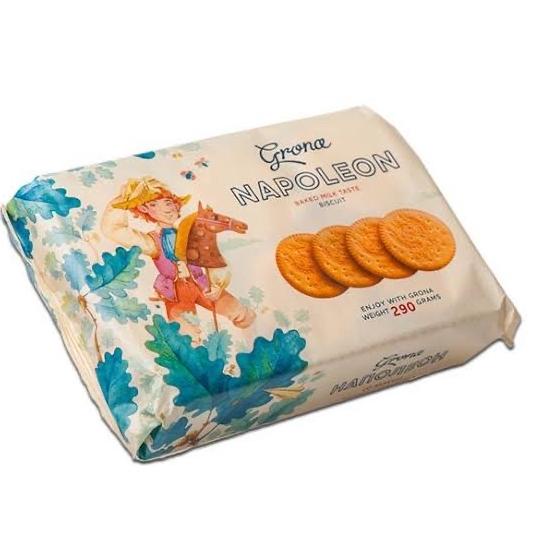 

Grona Napoleon Milk Biscuit 290g [6 pcs x 8 keping]