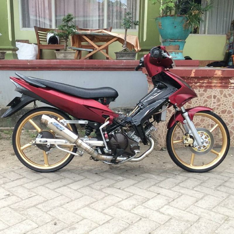 Knalpot DOS Muffler Jupiter Mx 4SPEED 200CC Original Racing Jogja