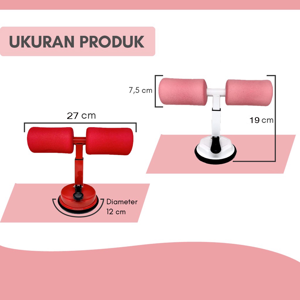 [KUKE] Yoga Sit Up Bench Fitness Gym Alat Bantu Olahraga Penahan Pegangan-2