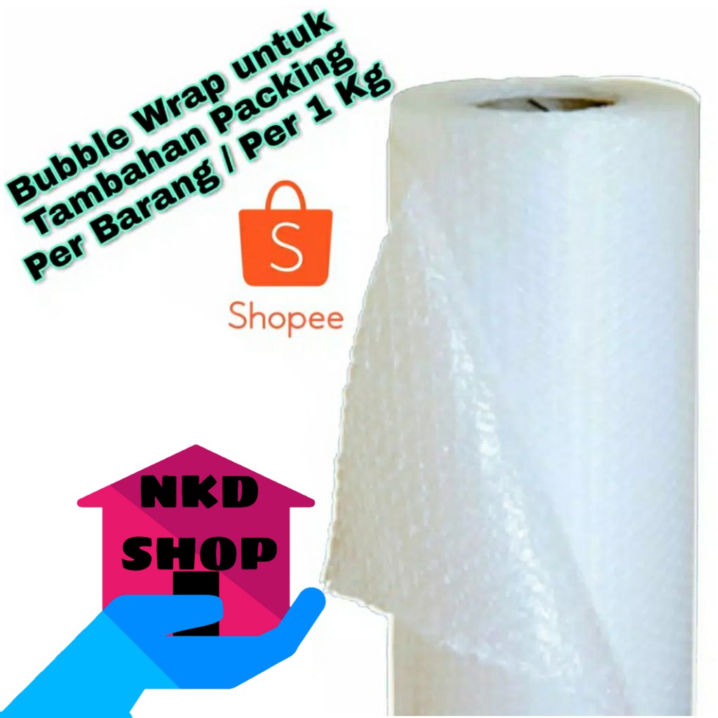 

BUBBLE WRAP Tambahan Packing Plastik Gelembung Udara Pembungkus Barang
