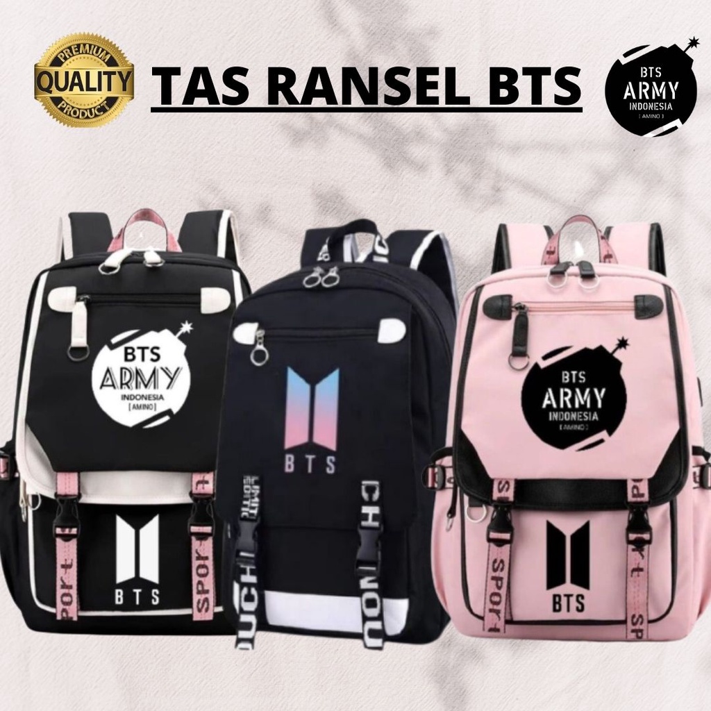 Tas ransel sekolah anak motif  BTS / Tas punggung anak motif bts bt21 kpop bangtan boys korea