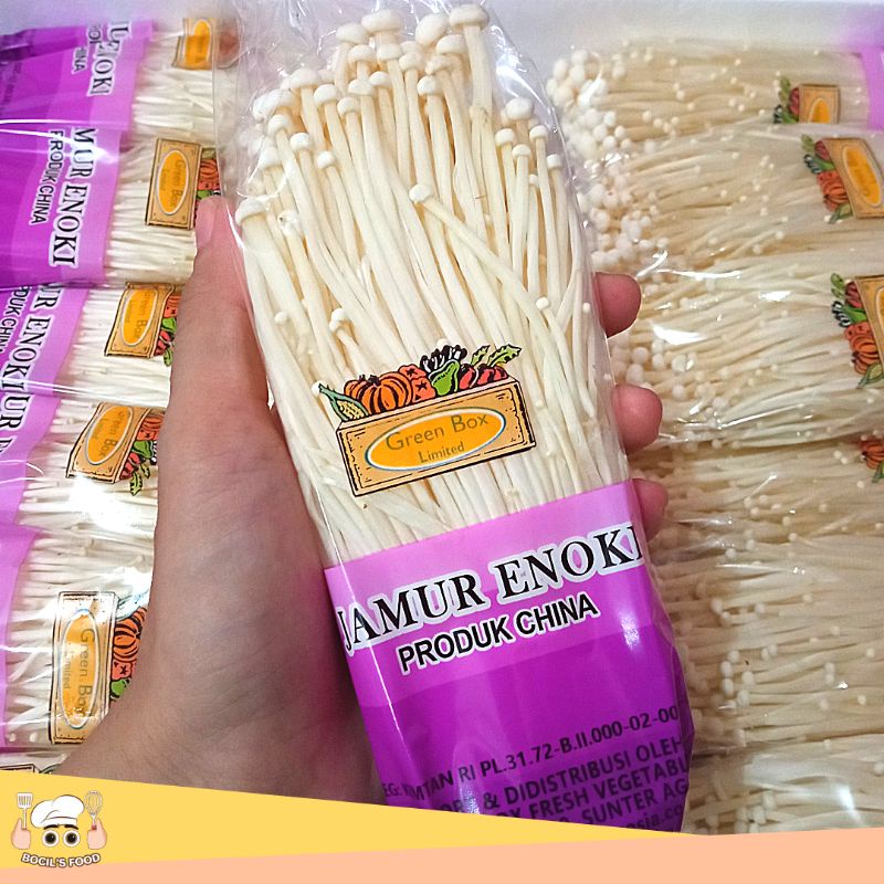 

Jamur Enoki China 100g/Jamur Enoki Impor China 100g
