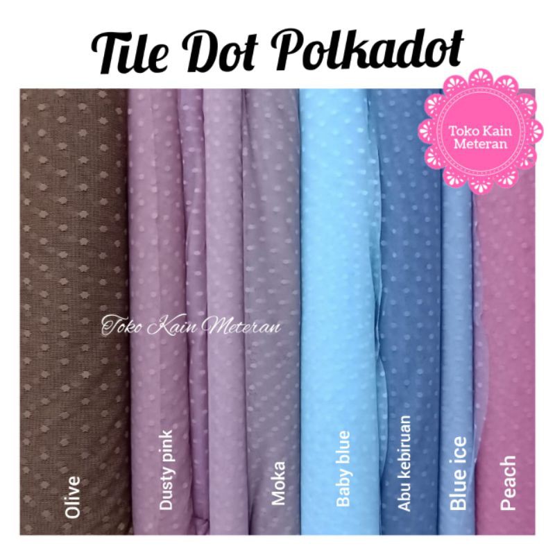 KAIN TILE DOT POLKADOT / TILE BINTANG