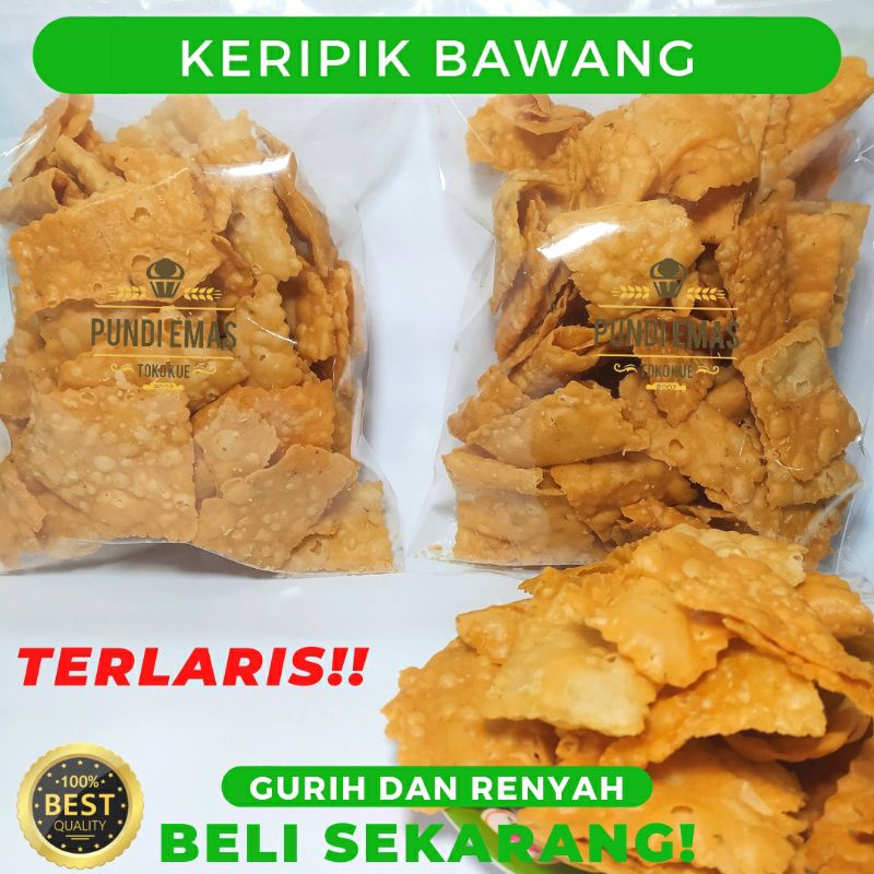 

Keripik Bawang 250gr / Keripik Pangsit / Keripik Bawang