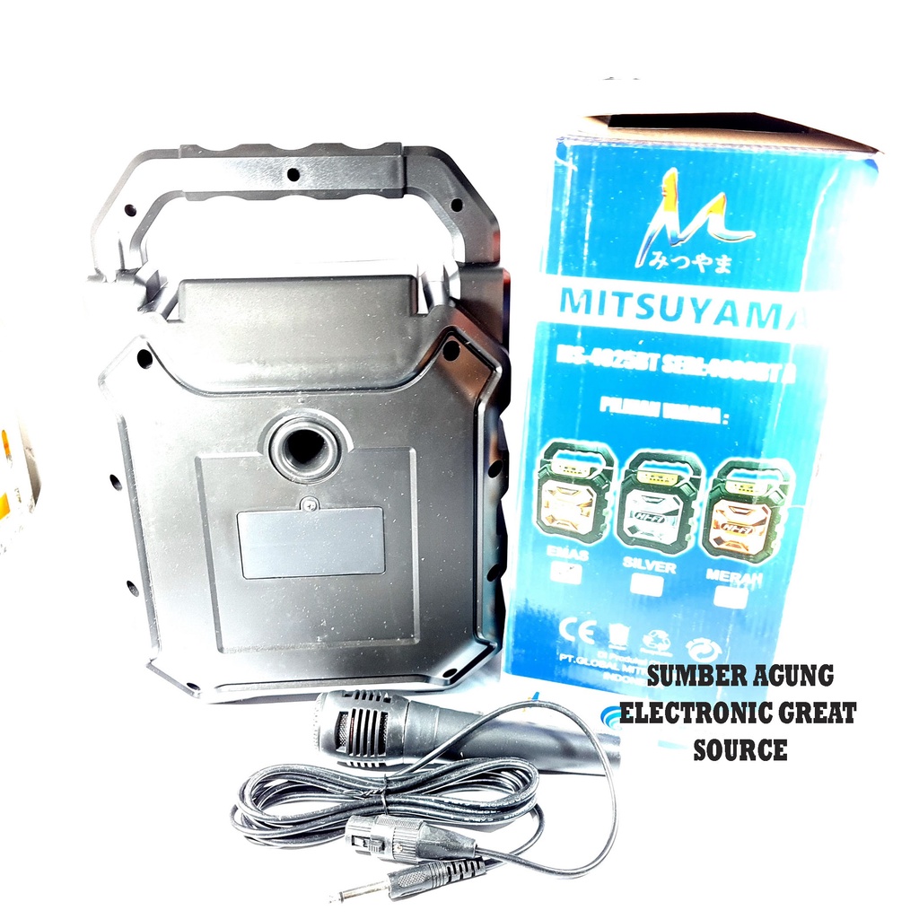 Mitsuyama MS4080BT A Radio Portable Karaoke Speaker Bluetooth Bonus Mic