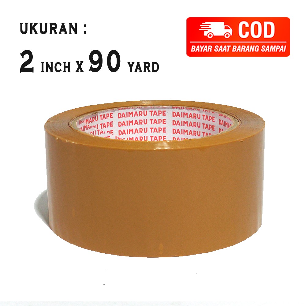 LAKBAN COKLAT DAIMARU 2 INCH 90 YARD ORI