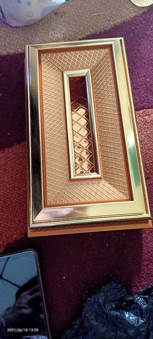 Kotak Tissue Gold , Tempat Tissue Mewah, Kotak Tisu, Tempat Tisu