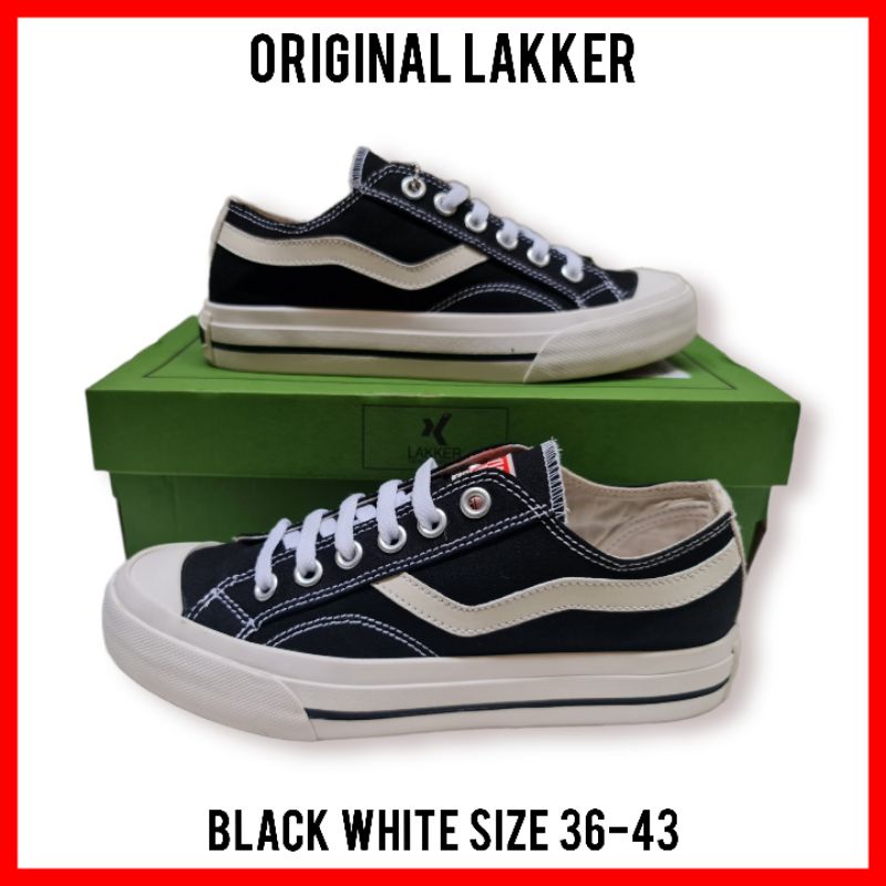 SEPATU SEKOLAH PRIA WANITA ORIGINAL SIZE 36-43 FULL HITAM / SEPATU KASUAL COWOK CEWEK LAKKER ORIGINAL UNISEX COUPLE / SEPATU KULIAH SD SMP SMA / SEPATU SNEAKERS ORIGINAL SKATEBOARD DISTRO KEKINIAN