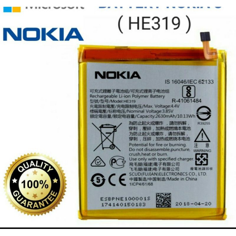 BATERAI BATRE BATTERY NOKIA 3 TA1020 TA1032 TA1038 HE319 ORIGINAL