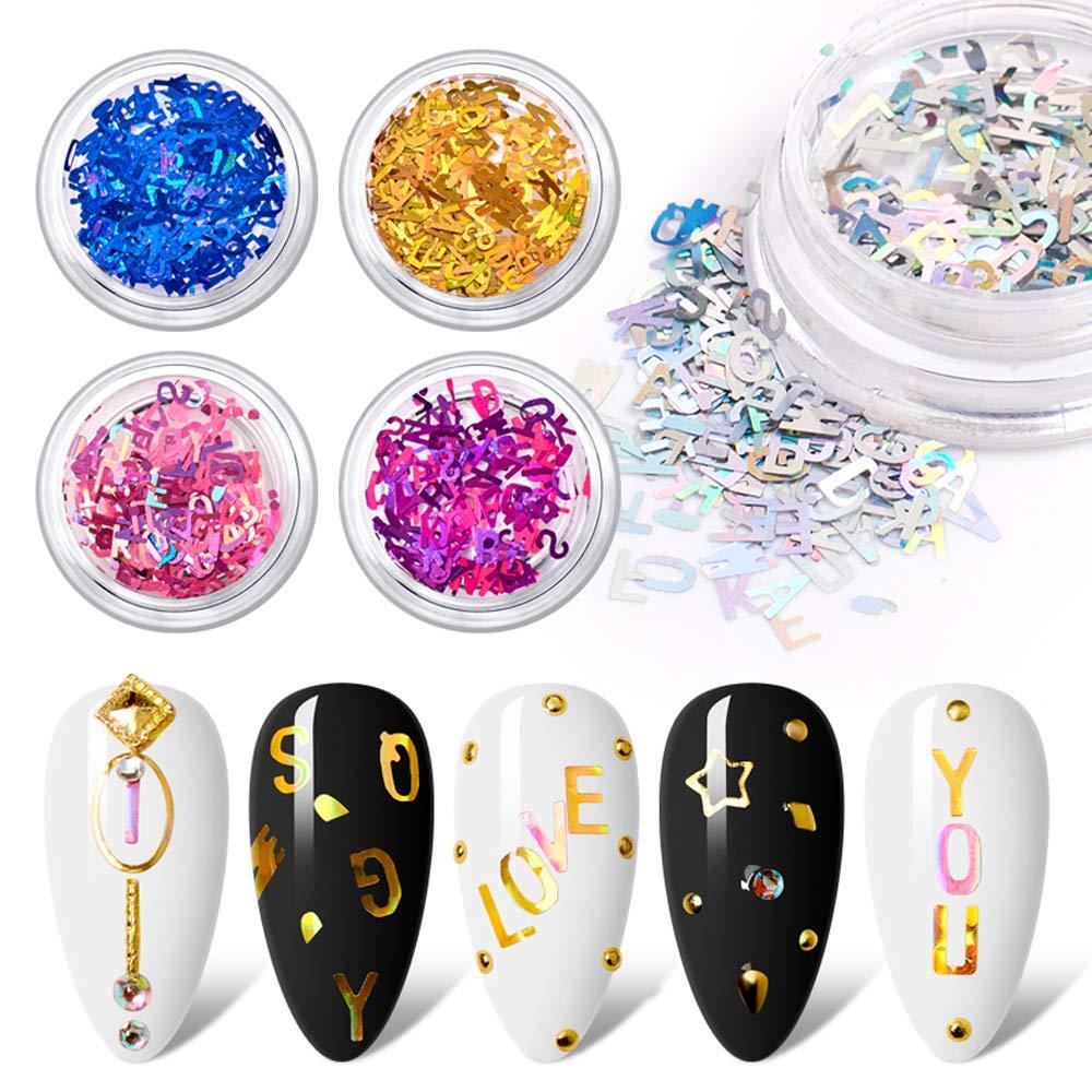 Mxbeauty Dekorasi Nail Art Manicure DIY Stiker Nail Art Hologram