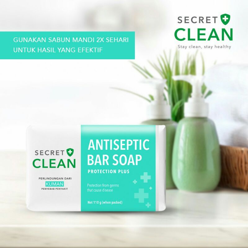 Secret Clean Sabun Batang Anti Bakteri 110gr