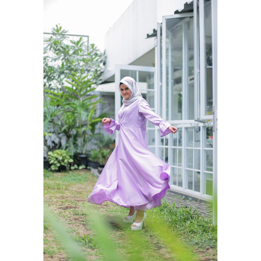 BAJU HIJAB RAFAIZ/DRESS MUSLIM/DRESS LAVA /COLOUR LAVENDER