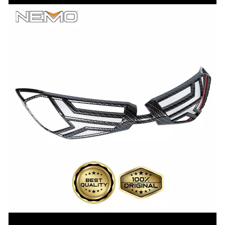 COVER LAMPU STOP NMAX NEW/VARIASI CARBON LAMPU STOP YAMAHA NMAX NEW