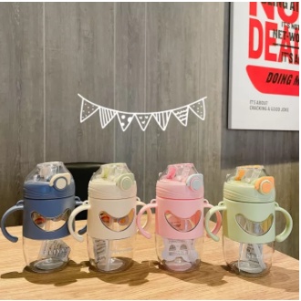 DEOSOFFICIAL -- BOTOL MINUM ANAK GAGANG COVER 2678 BPA FREE 420ML WITH SEDOTAN