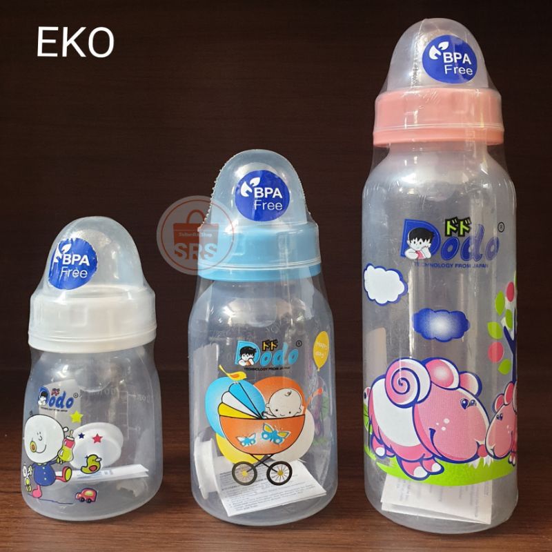 Botol Susu Dot Bayi BPA Free 60ml, 120ml, 250ml Nipple Silicone Reguler | Standart Bulat | Botol Dot Dodo