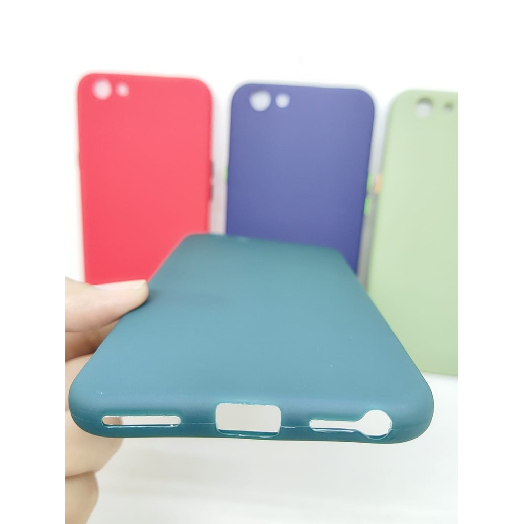 SMPC TPU Candy Oppo F1s A59 A1601 5.5 inch SoftCase Macaron Protection Camera Tombol Warna