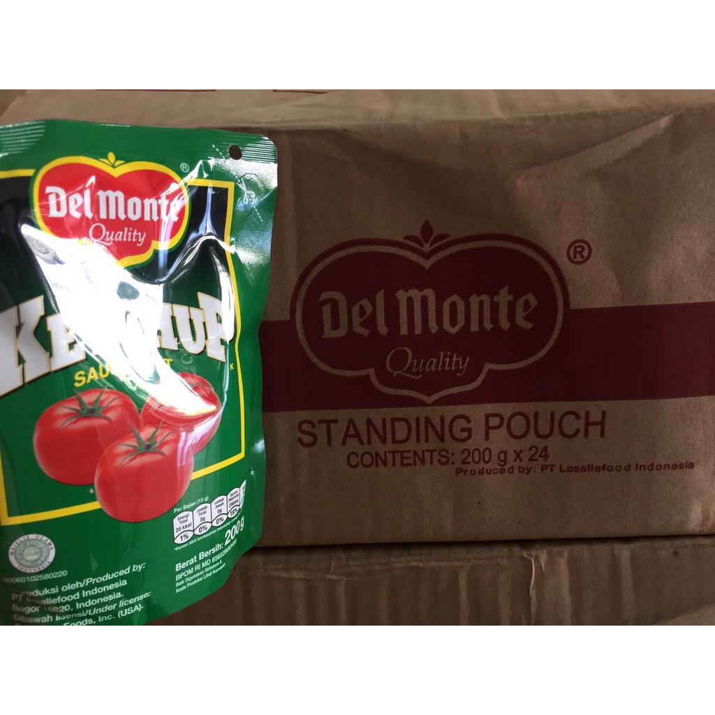 Saus Tomat Ketchup Delmonte 200 gr Standing Pouch