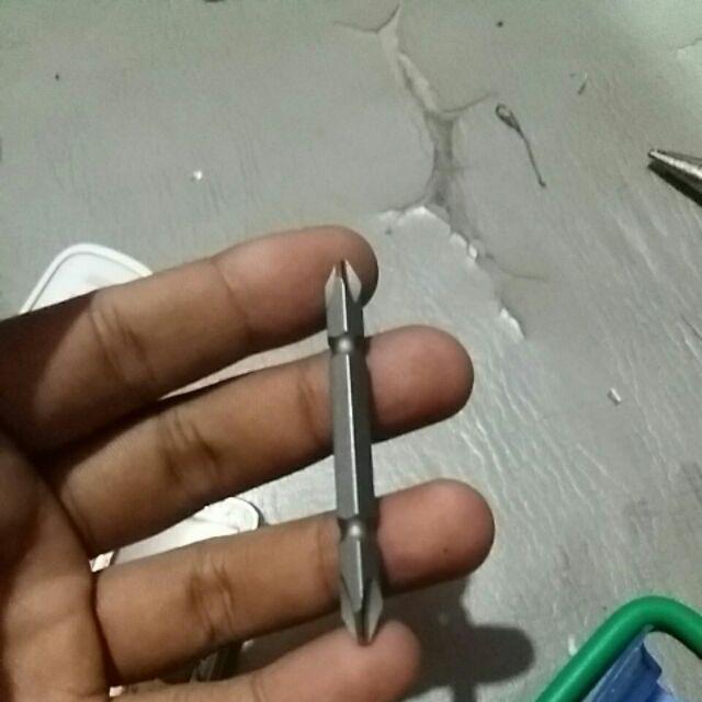 Mata Bor Obeng Angin Magnet Sekrup Gyspum +/+ Screwdriver Bit Lazaro Ph2xl65mm