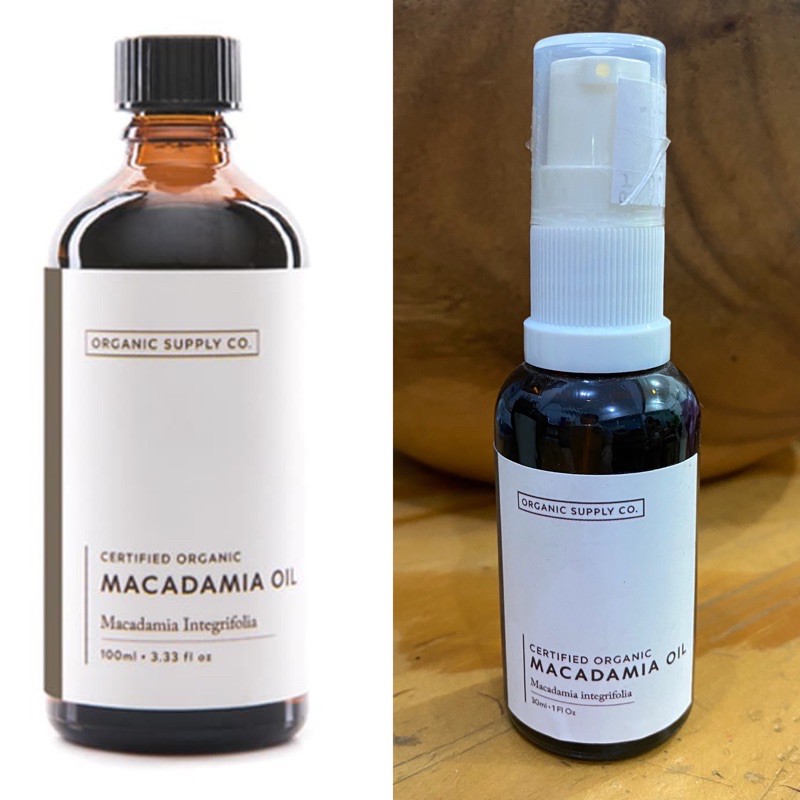 CLEARANCE SALE: Organic Supply Co Macademia Oil 30ml, 100ml