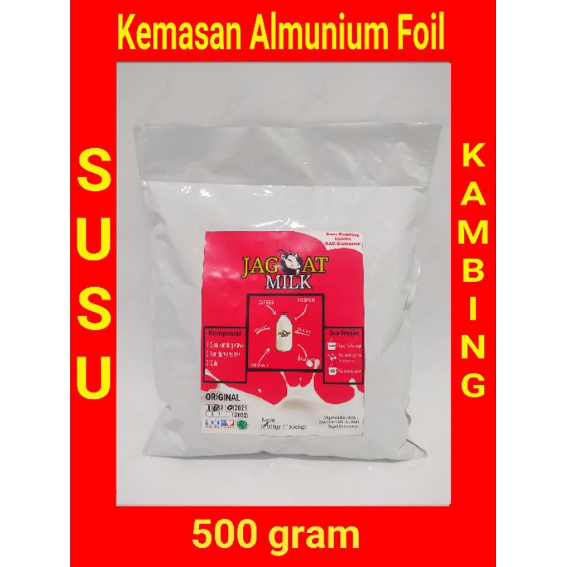 Susu Kambing Etawa 500gram kemasan almunium foil Jagoat Milk
