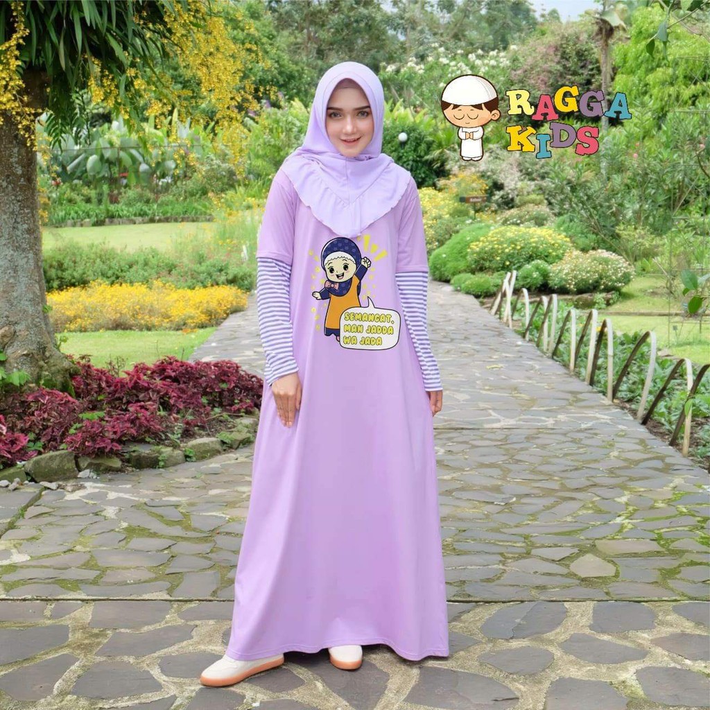 RGD 15 Gamis Ibu Raggakids Tanpa Jilbab pasangan RG 15
