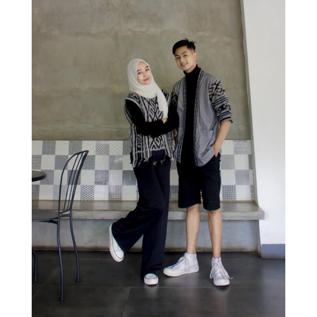 READY STOCK - Baju tenun couple - baju tenun etnik - couple tenun - baju prewedding