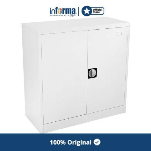 Cabinet | Informa - Lemari Besi - Low Filing Cabinet Swing Panel White