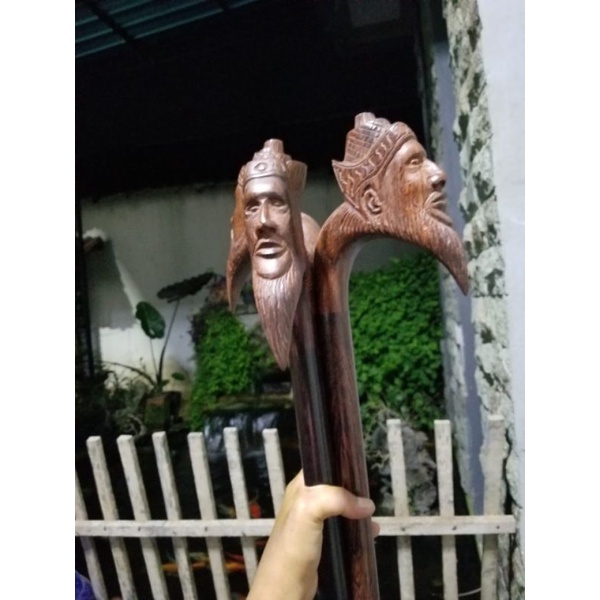 TONGKAT JALAN KAYU GALIH ASEM UKIR