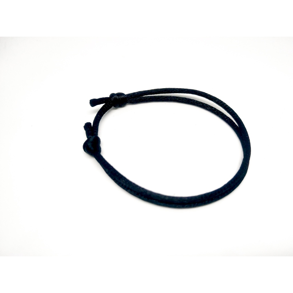 BESTPROMO GELANG HITAM POLOS PRIA - WANITA/ GELANG POLOS HITAM/GELANG COUPLE/ TALI SATIN/ SIMPLE