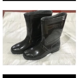 Sepatu Boot Karet Jeep Hitam Boot kerja Proyek Anti Air Banjir Hujan PVC Boot Murah