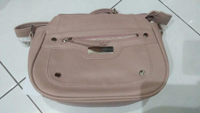 TAS SELEMPANG WANITA SOPHIE MARTIN PINK KULIT IMPORT TIMY 