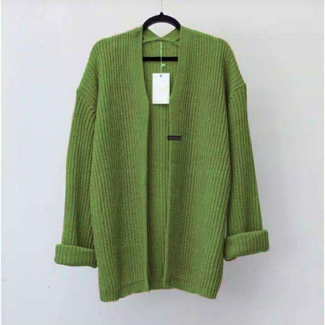 MY001-  KARDIGAN RAJUT HALUS KNIT CARDIGAN  OUTTER-Avocado
