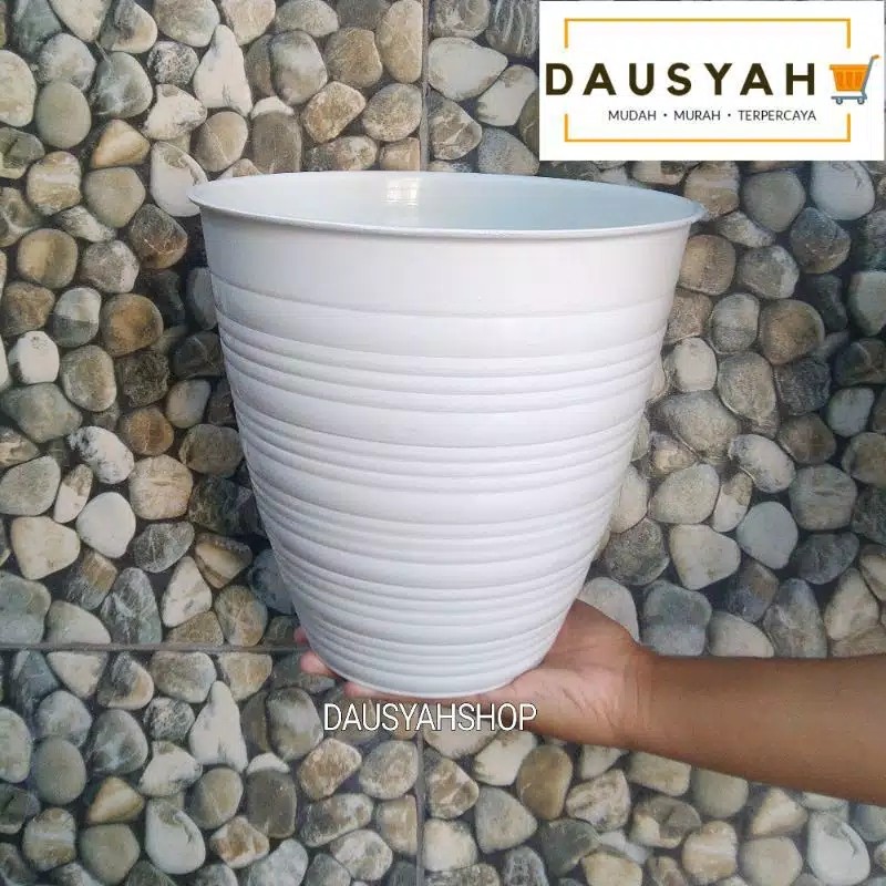 Tatakan Pot 12 Alas Pot Bunga Gbl T12 Putih Bersih Murah