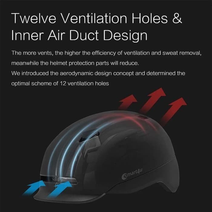 Smart Helmet Backlight Waterproof Smart4u EMI